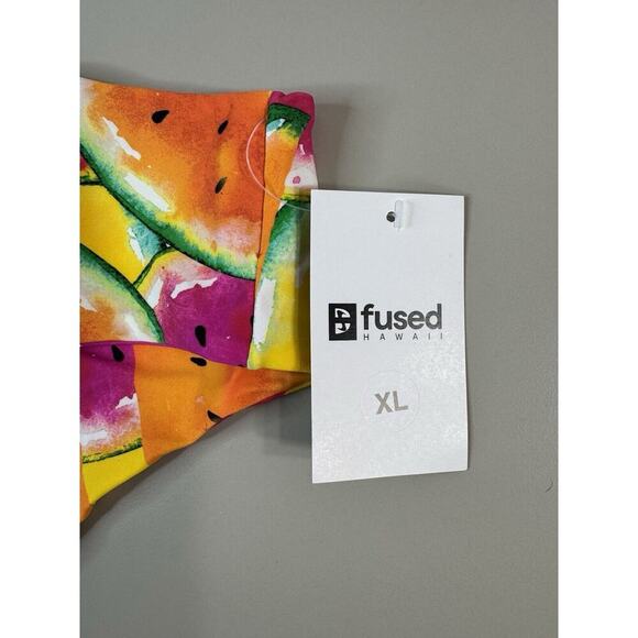 Fused Hawaii Haleakala Bikini Bottom Sz XL Summer Fruit Print Vacation Tropical - Picture 5 of 10